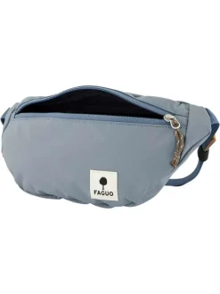 Banane bleue unie avec une fermeture zippée et une sangle réglable