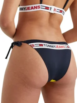 Bas de maillot de bain multicolore avec nom de la marque à l'arrière