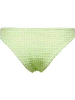 Bas de maillot de bain vert pastel et à motif vichy