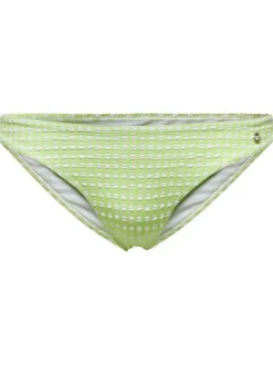 Bas de maillot de bain vert pastel et à motif vichy