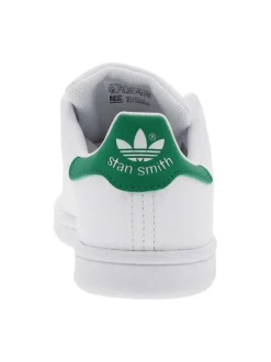 Baskets basses Stan Smith blanches à lacets plats blancs