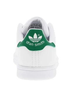 Baskets basses Stan Smith blanches à lacets plats blancs