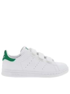 Baskets blanches à bandes auto agrippantes STAN SMITH