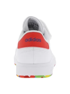 Baskets Grand Court 2.0 El K blanches avec lacets et bande auto-agrippante