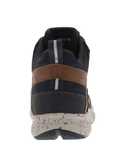 Baskets montantes garçon en cuir FLEXYPER marine
