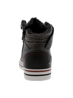 Baskets montantes graphite doublées fourrure