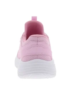 Baskets roses avec une semelle plate et une fermeture slip-on