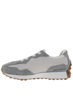 Baskets running 327 violettes à talon plat avec gros logo violet brodé