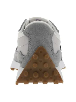 Baskets running 327 violettes à talon plat avec gros logo violet brodé
