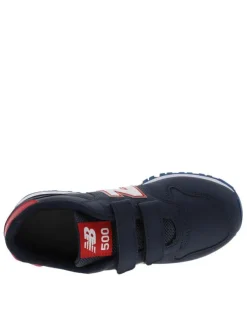 Baskets running bleu marine avec semelles crantées et fermeture velcros