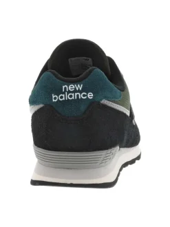 Baskets running bleu marine à semelle plate à talon renforcé et à lacets plats