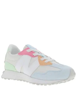 Baskets running multicolores avec semelles crantées et lacets plats
