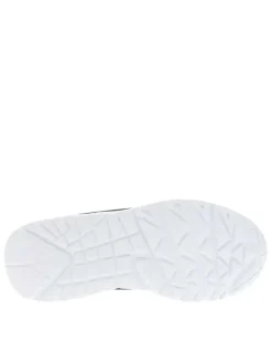 Baskets running noires avec semelle à talon compensé bas et lacets