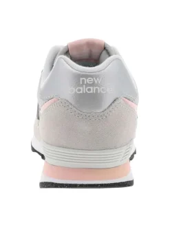 Baskets running roses à talon plat avec un logo brodé sur les côtés