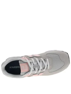 Baskets running roses à talon plat avec un logo brodé sur les côtés