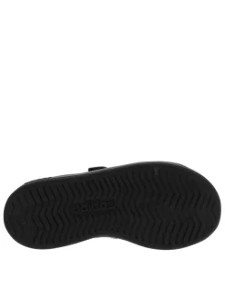 Baskets skate noires à talon plat avec une bande auto-agrippante