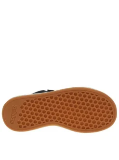 Baskets skate noiresà talon plat avec une bande auto-agrippante