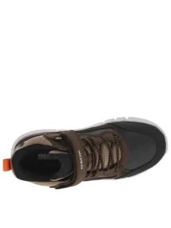 Baskets taupe à semelle respirante avec slip-on et lacets élastiqués