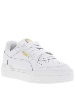 Baskets tennis Ca Pro Jr en cuir blanches à semelle à talon plat et avec lacets