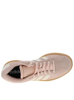Baskets tennis roses à semelle plateau avec un logo de la marque sur les côtés