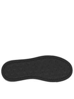 Baskets basses Chunky Cupsole Mono Lth en cuir noires avec un plateforme