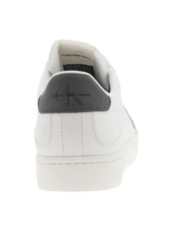 Baskets basses Classic Cuplowlaceup Lth Fad en cuir blanchs à détails logotypés
