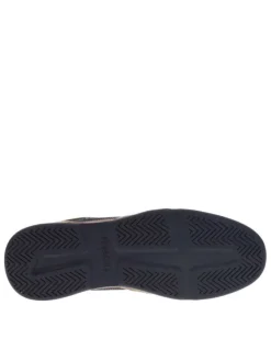 Baskets basses cognac en cuir avec talon plat à lacets plats