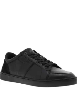 Baskets basses homme en cuir MAIN noir