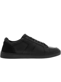 Baskets basses homme en cuir MAIN noir