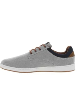 Baskets basses PACHIRA homme grises à lacets ronds et semelle plate