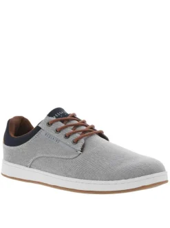 Baskets basses PACHIRA homme grises à lacets ronds et semelle plate