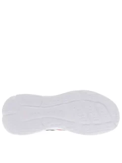 Baskets basses running bleu marine en slip-on avec des lacets plats