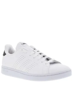 Baskets basses tennis Advantage blanches avec empiècement marine au contrefort