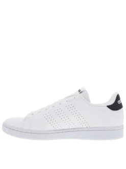 Baskets basses tennis Advantage blanches avec empiècement marine au contrefort