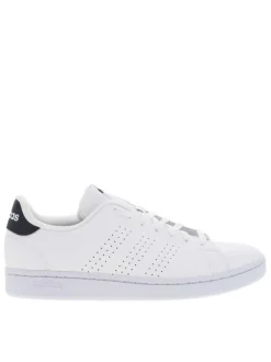 Baskets basses tennis Advantage blanches avec empiècement marine au contrefort