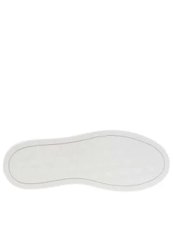 Baskets basses tennis Chunky Cupsole Mono Lth en cuir blanches à plateforme