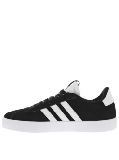 Baskets basses tennis Vl Court 3.0 en cuir nubuck noires avec lacets plats