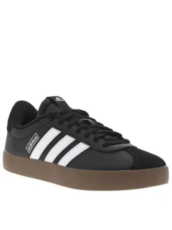 Baskets basses tennis Vl Court 3.0 noires avec semelle marron et lacets plats