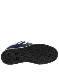 Baskets bleu marine à semelle plate avec une languette épaisse
