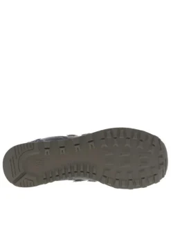 Baskets en cuir bleu marine avec un talon plat et des lacets