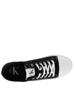 Baskets homme en coton noir