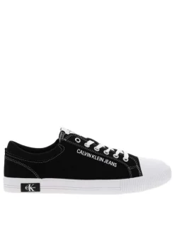 Baskets homme en coton noir