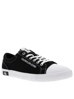 Baskets homme en coton noir