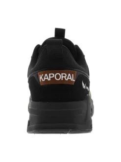 Baskets kaki à talon plat pourvues du logo de la marque