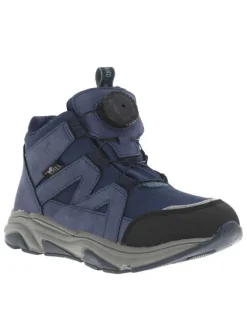 Baskets montantes en Mesh imperméable bleu à semelle running et fermeture type Boa®