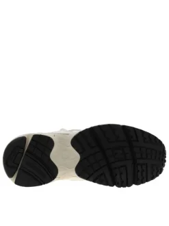 Baskets multisport 725 écrues à talon plat avec lacets ronds blancs