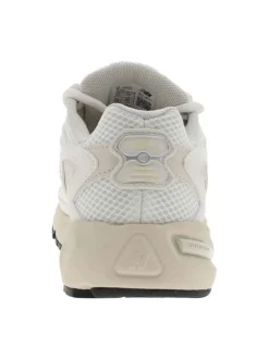 Baskets multisport 725 écrues à talon plat avec lacets ronds blancs