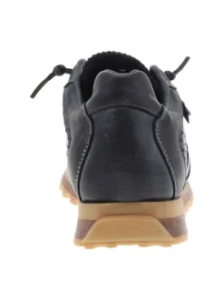 Baskets running anthracites avec semelle à talon plat et lacets élastiqués