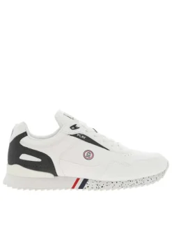 Baskets running blanc cassé à talon plat et à lacets plats blancs