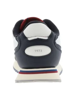 Baskets running bleu marine avec semelle à talon plat et lacets